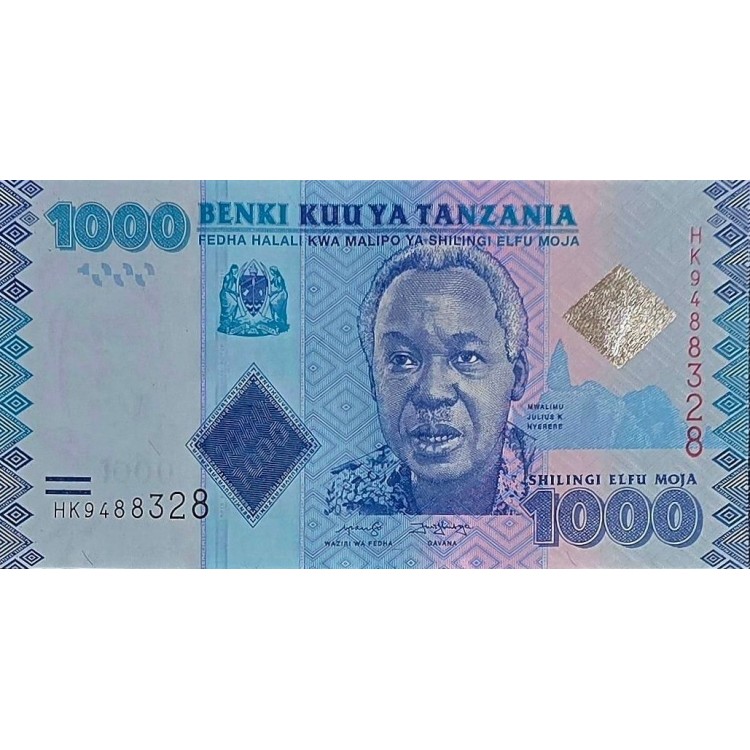 TANZANYA 1000 SHİLLİNGİ   KONDİSYON 10/10 