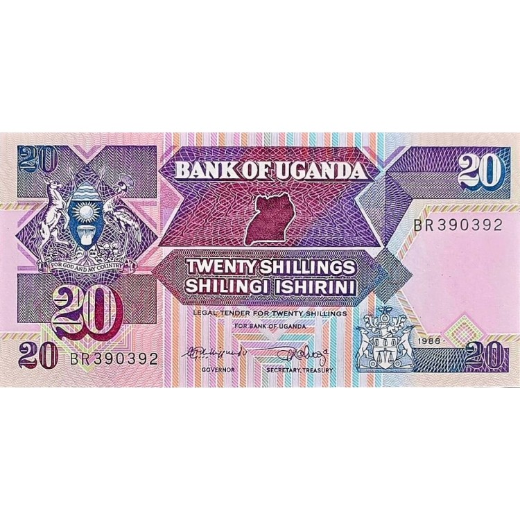 UGANDA 20 SHILLINGS  KONDİSYON 10/10