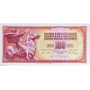 YUGOSLAVYA 100 DINARA 1965 P#80 KONDİSYON 10/10
