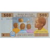 MERKEZİ AFRİKA DEVLETLERİ  C-ÇAD 500 FRANCS 2002 P#606C KONDİSYON 10/10