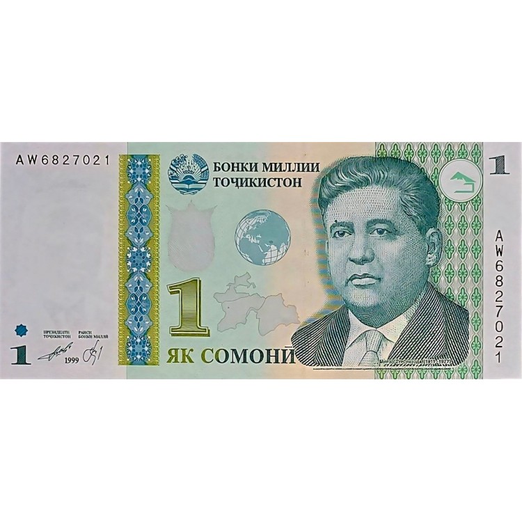 TACİKİSTAN 1 SOMONİ  KONDİSYON 10/10 