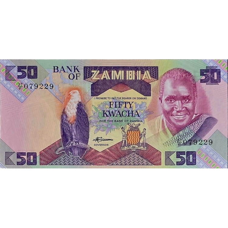 ZAMBİYA 50 KWACHA     KONDİSYON 10/10