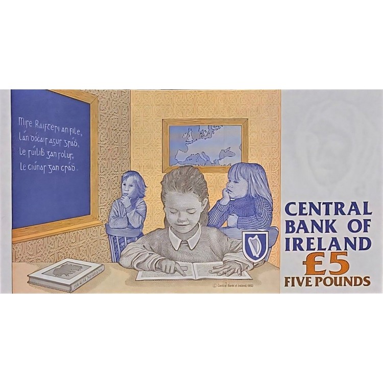 İRLANDA 5 POUNDS PİK P-75/b YIL 1999 KONDİSYON 10/10