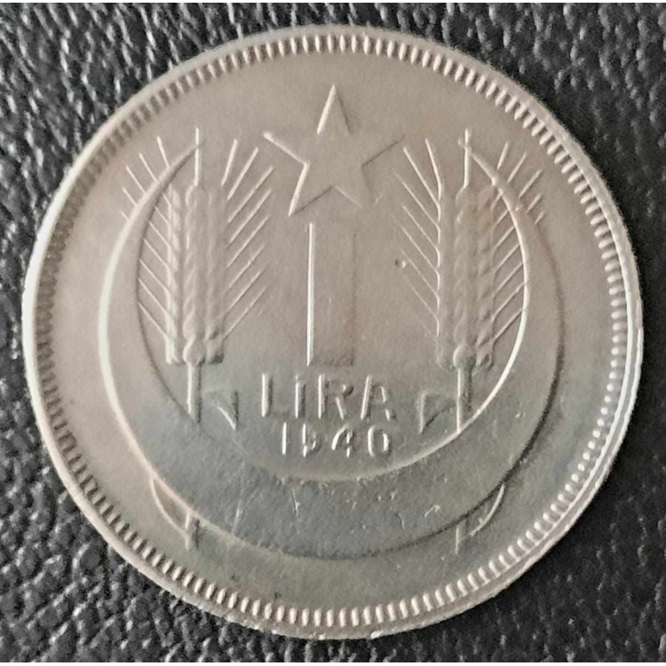 İSMET İNÖNÜ 1940 GÜMÜŞ 1 LİRA KONDİSYON 10/8